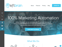 Tablet Screenshot of leftbraintechnology.com